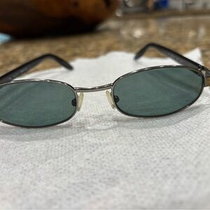 Gucci Black and Silver Men's Sunglasses